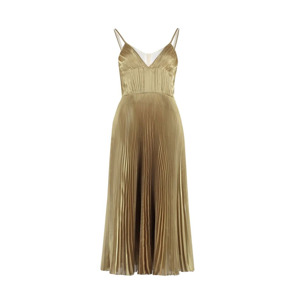 Prada Goldfarbenes Polyester-Freizeitkleid-1