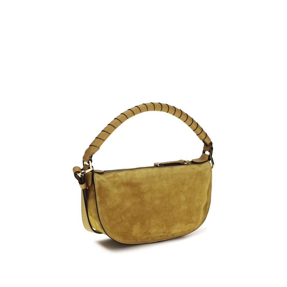 Chloé Braune Kalbsleder Bos Taurus Schultertasche-3