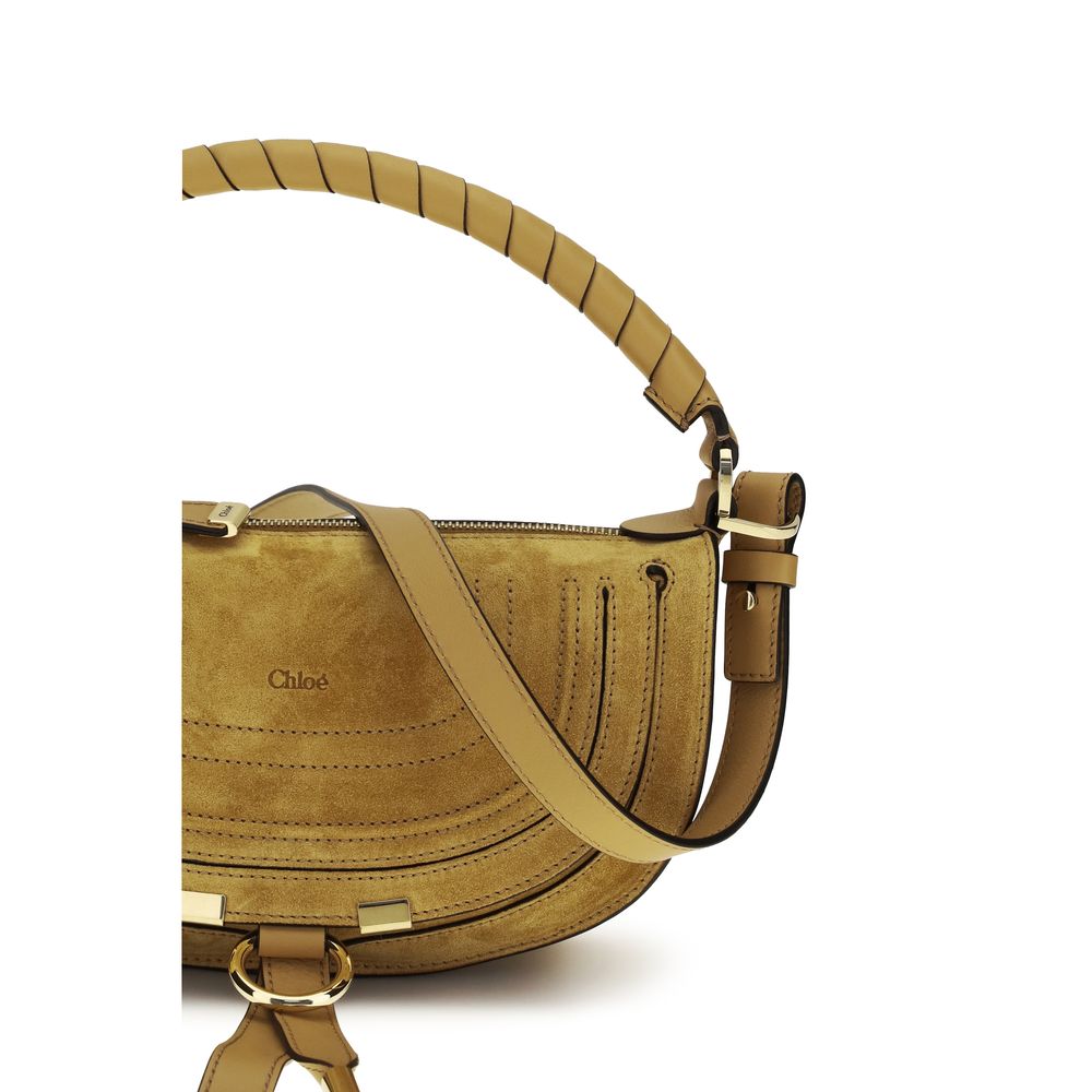 Chloé Braune Kalbsleder Bos Taurus Schultertasche-4