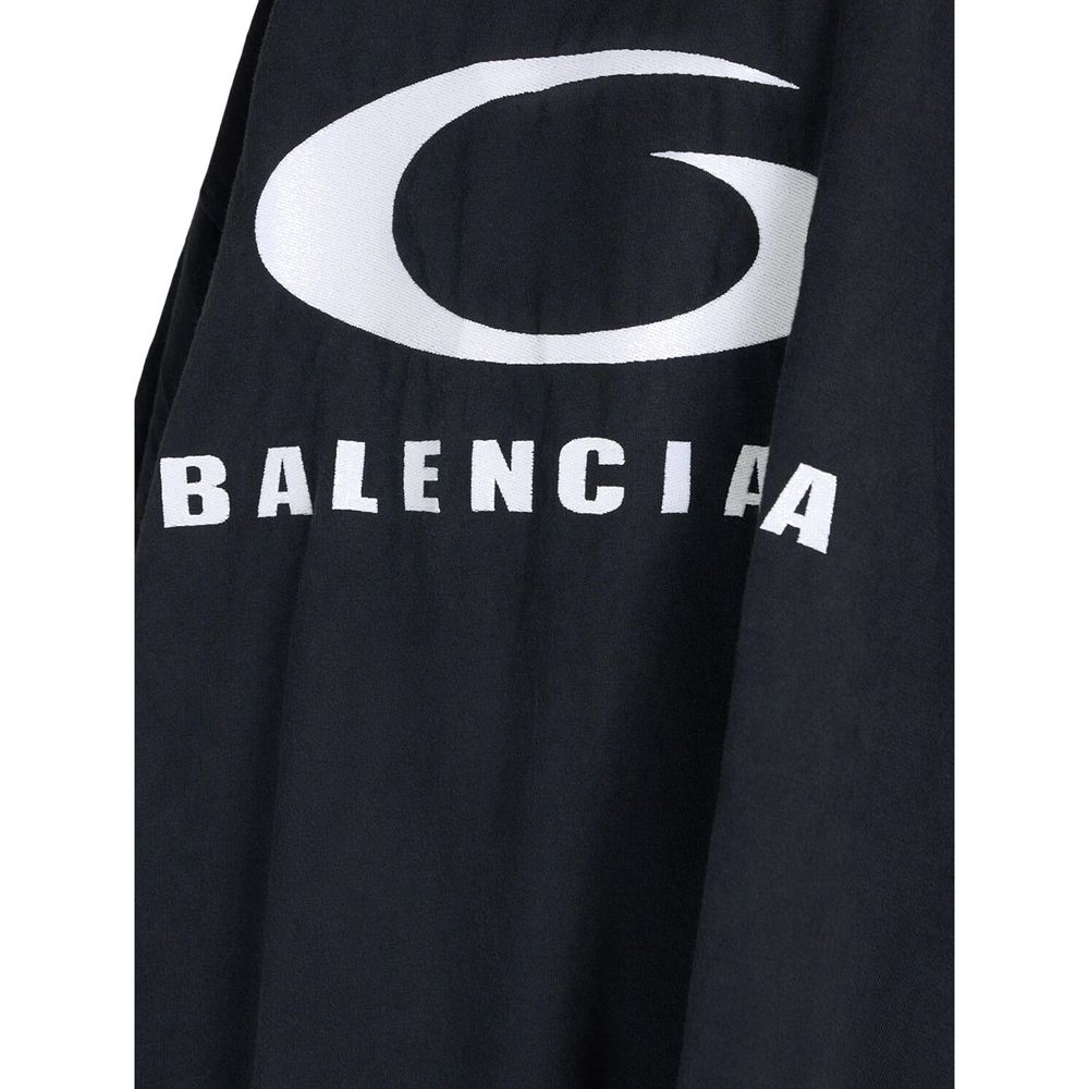 Balenciaga Schwarzes Baumwollkleid für die Freizeit-4