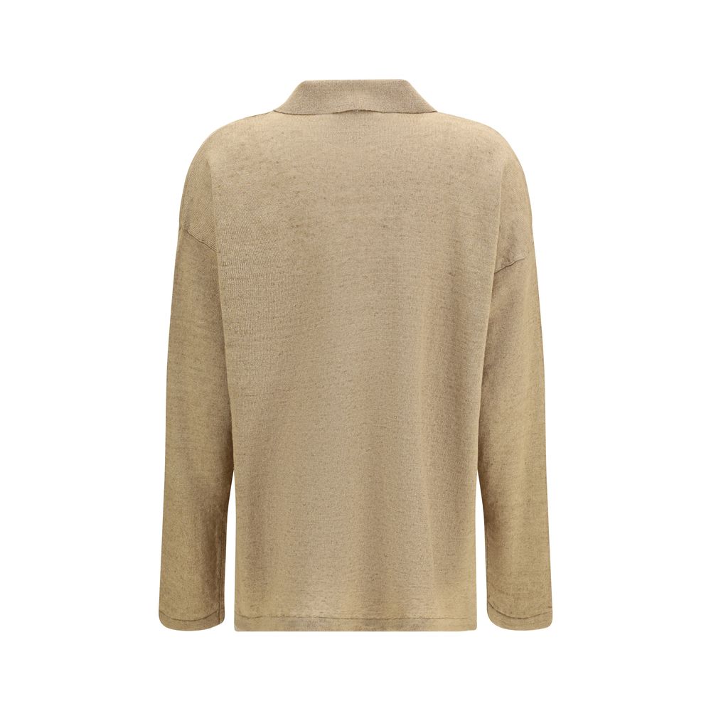 'S Max Mara Beige Linen Cardigan-2
