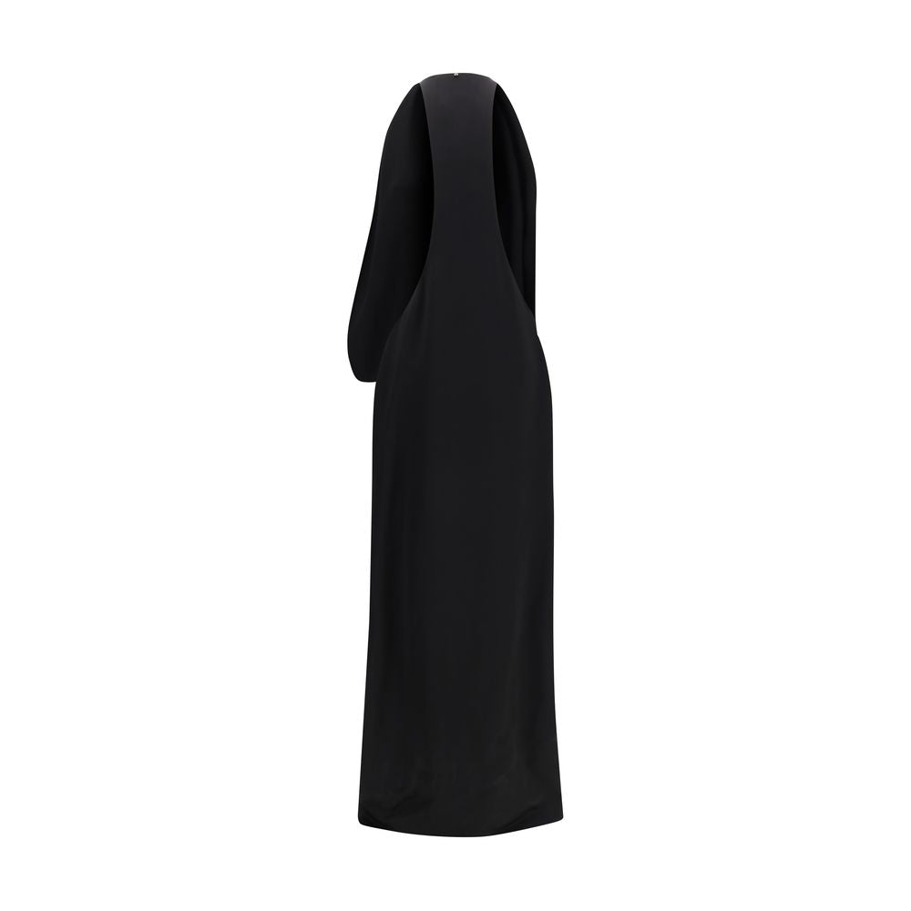 Max Mara Schwarzes Viskose-Freizeitkleid-2