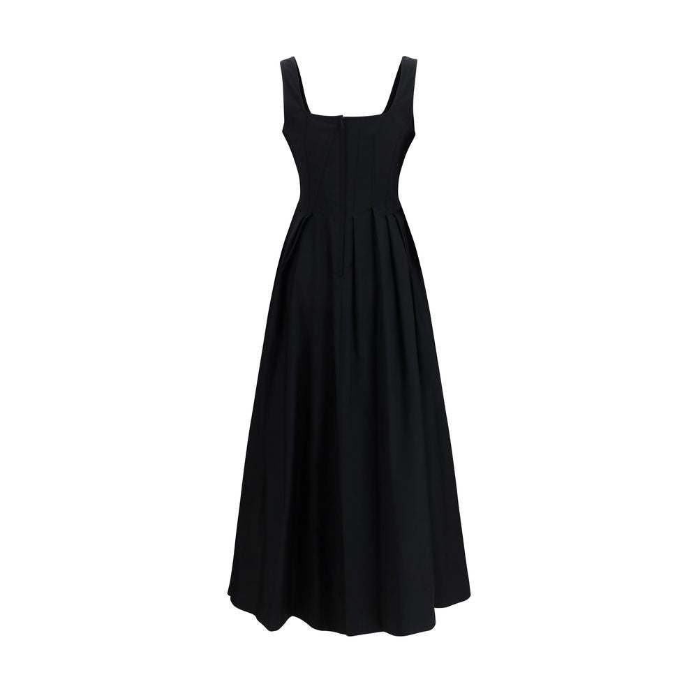 Max Mara Schwarzes Baumwoll-Freizeitkleid-2