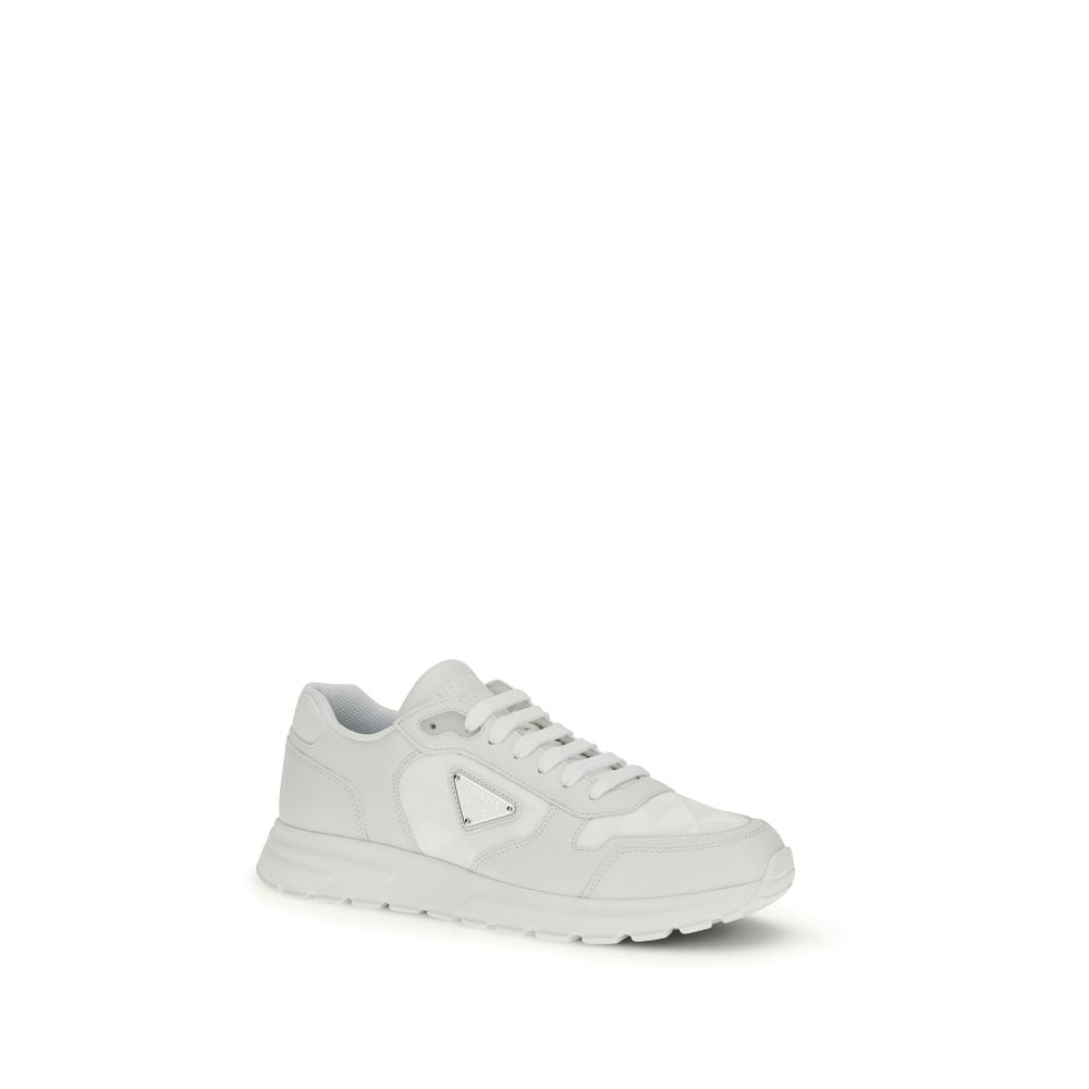Prada White Recycled Polyamide Sneakers-2