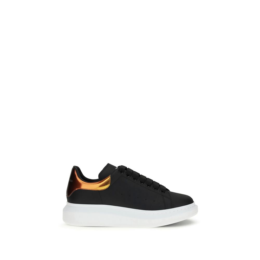 Alexander McQueen Black Bos Taurus Calf Leather Platform Sneakers