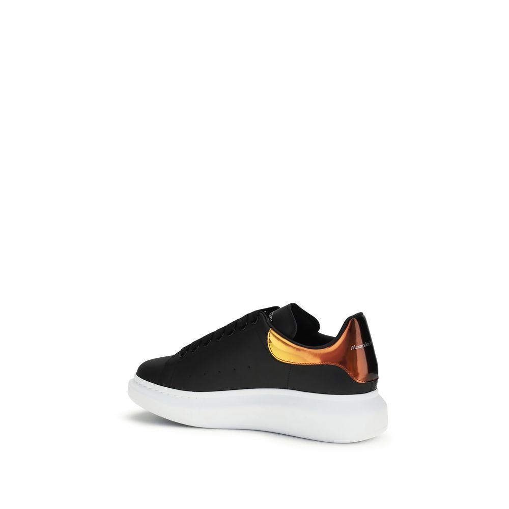 Alexander McQueen Black Bos Taurus Calf Leather Platform Sneakers-3