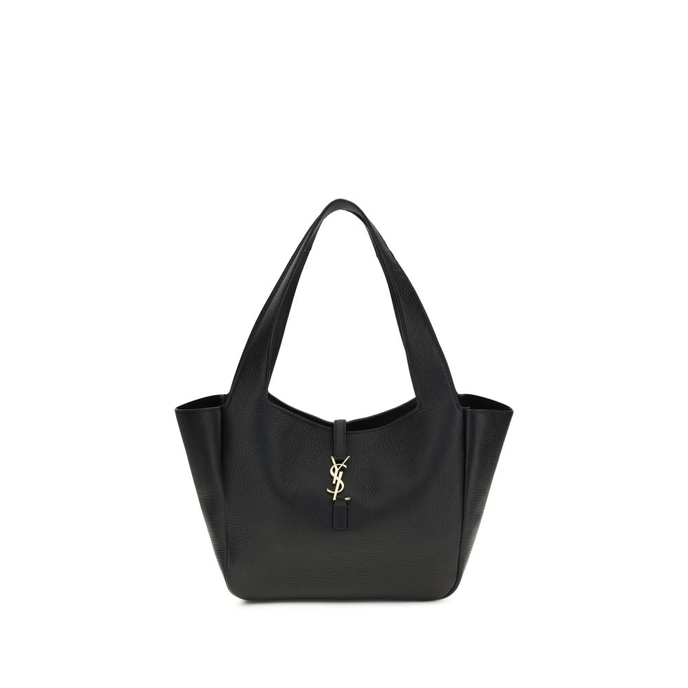 Saint Laurent Schwarze Schultertasche aus anderen Fasern-1