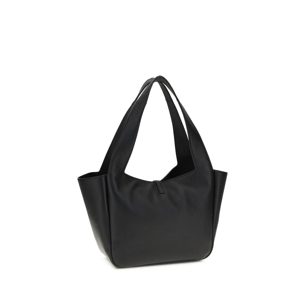 Saint Laurent Schwarze Schultertasche aus anderen Fasern-2