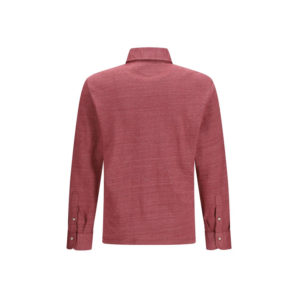 Brunello Cucinelli Mehrfarbiges Poloshirt aus Leinen-2