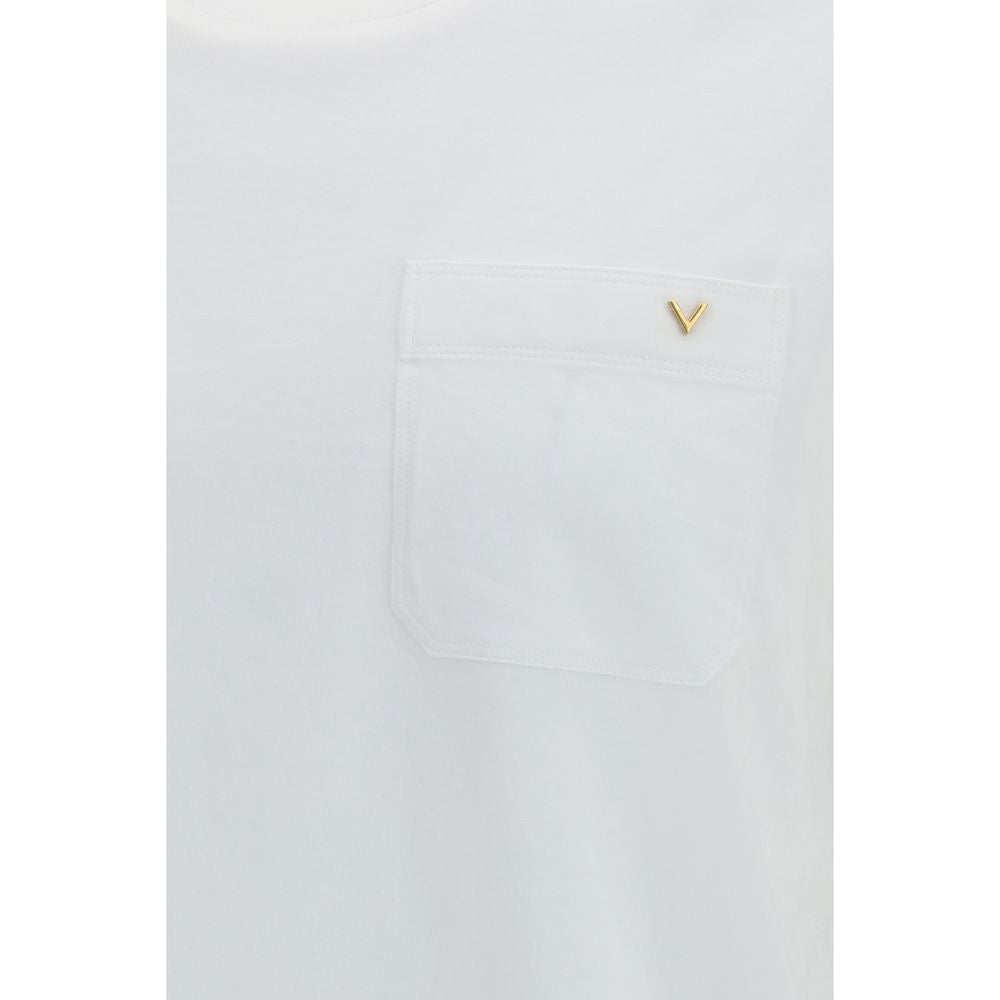 Valentino Weißes Baumwoll-T-Shirt-3