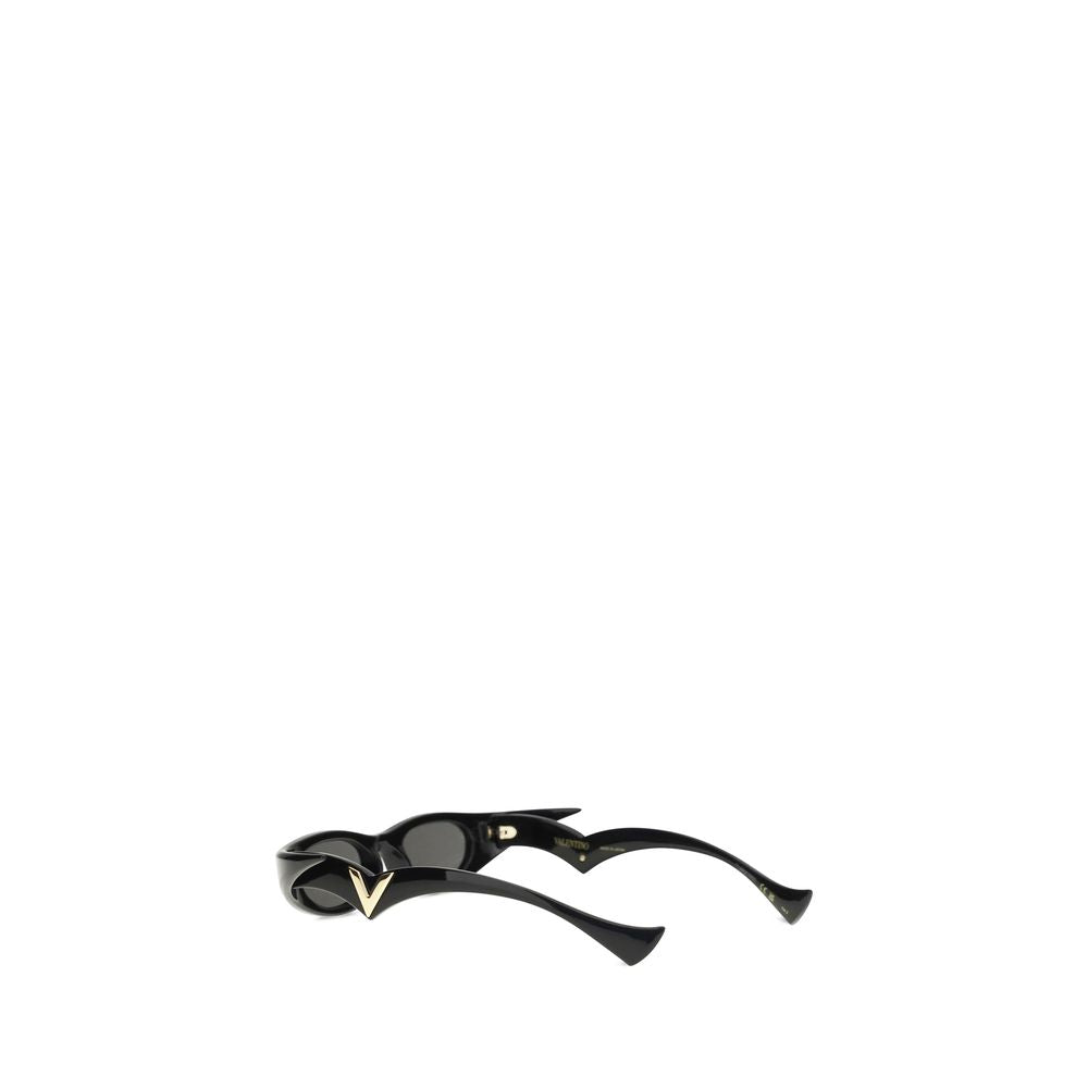 Valentino Garavani Schwarze Sonnenbrille aus Acetat-3