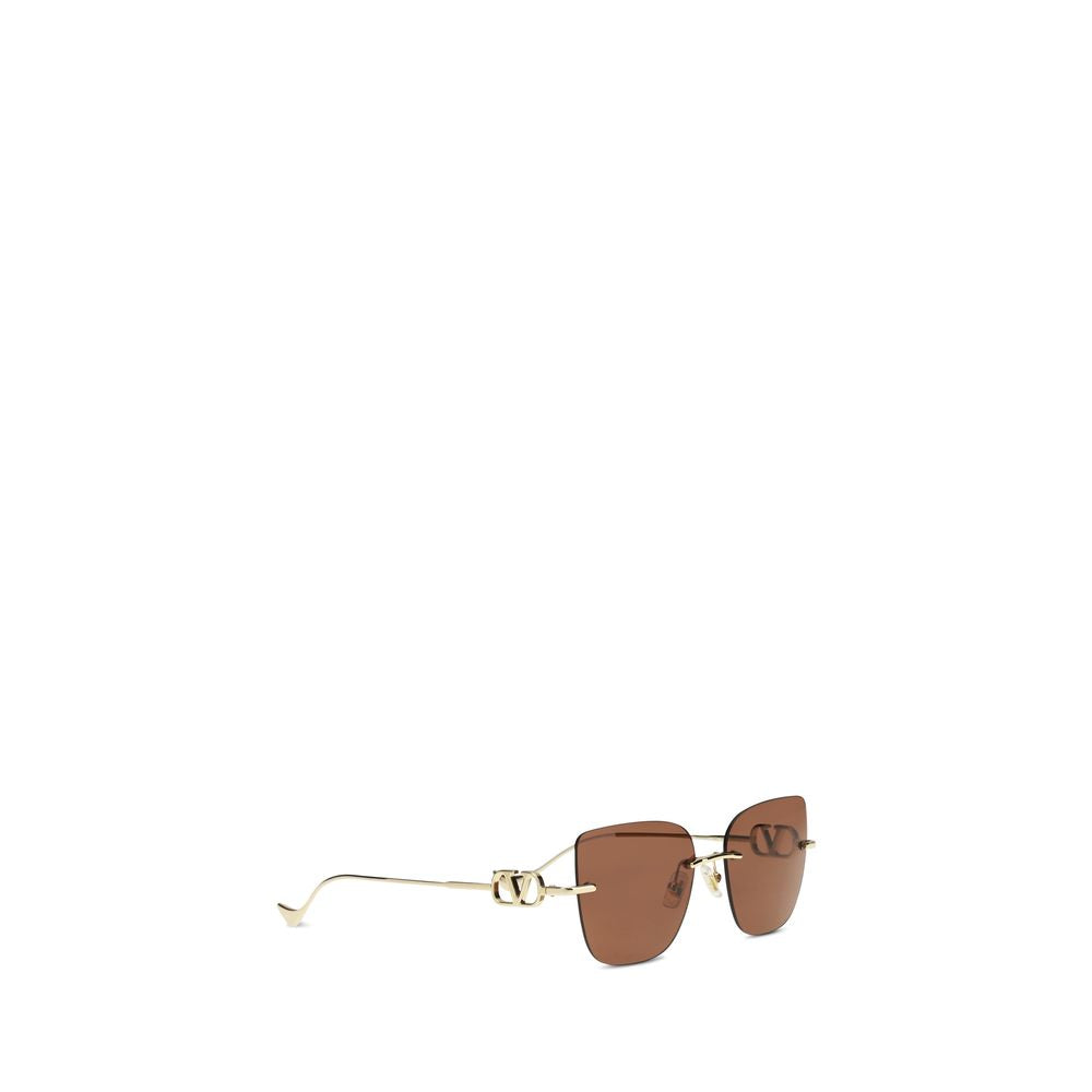 Valentino Garavani Braune Sonnenbrille aus Metall-2
