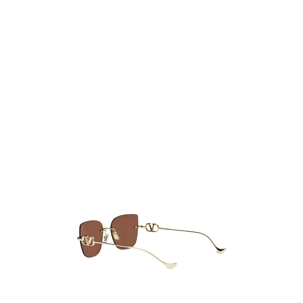 Valentino Garavani Braune Sonnenbrille aus Metall-3