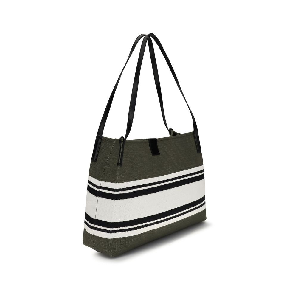 Balmain Black Cotton Shoulder Bag-3