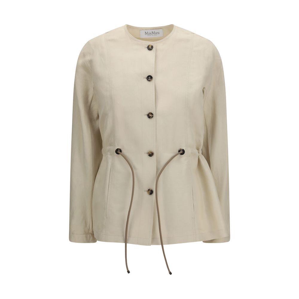 Max Mara Beige Linen Clothing-1