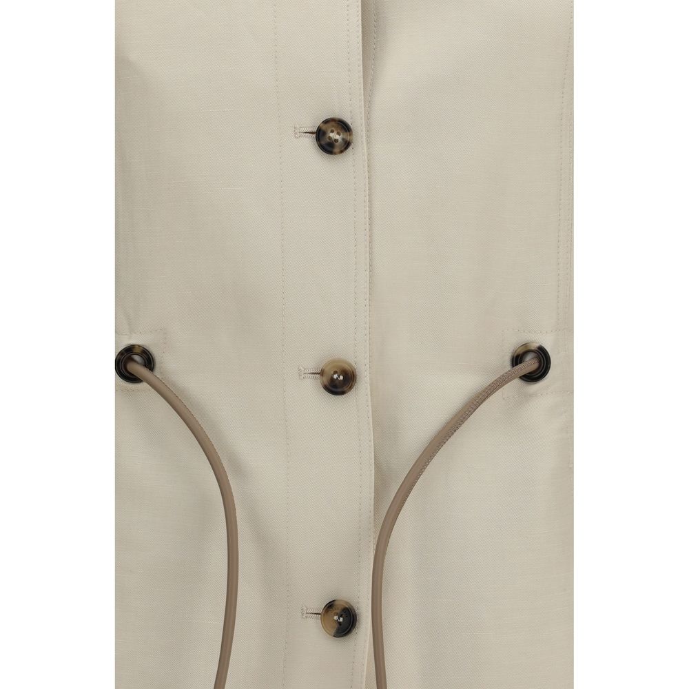 Max Mara Beige Linen Clothing-3