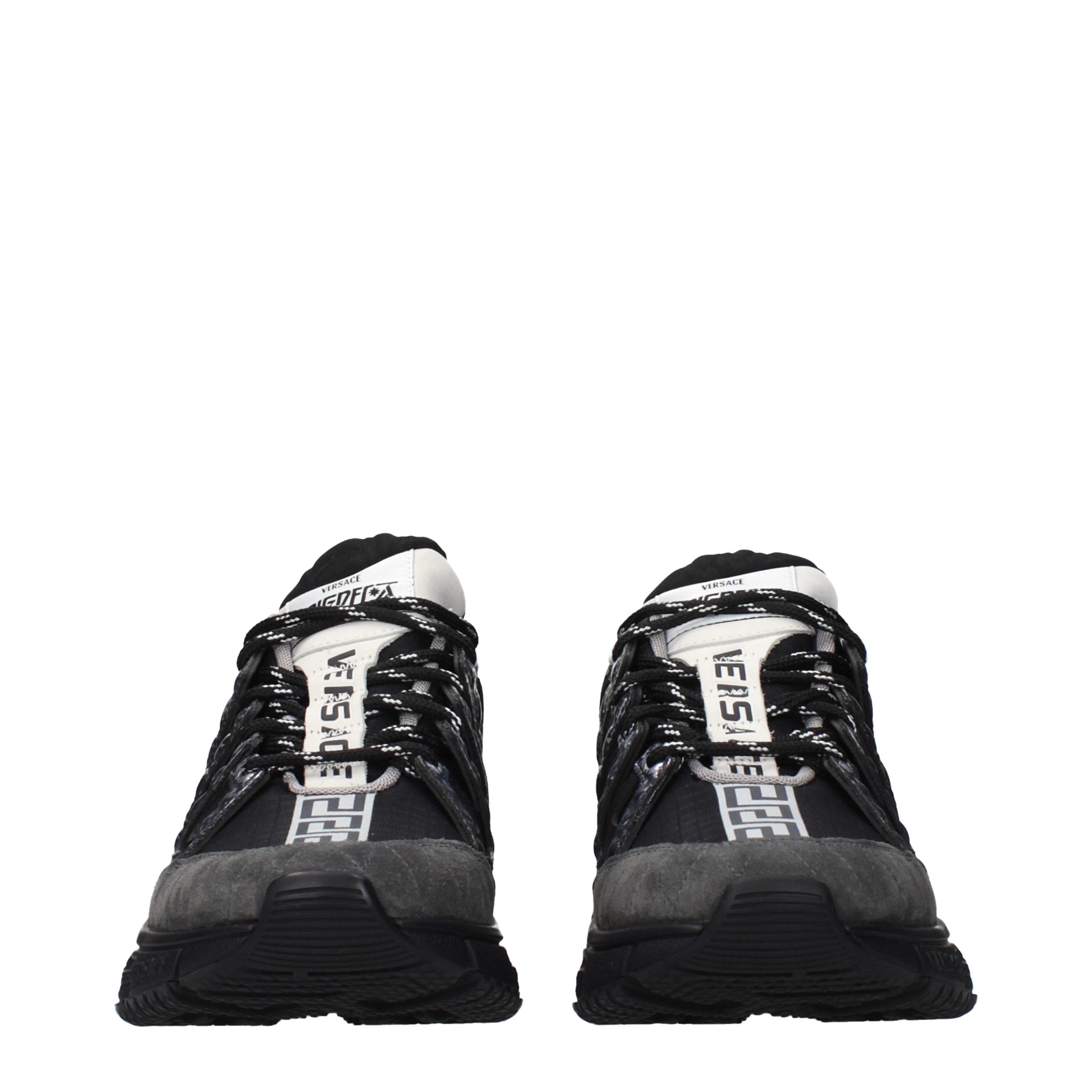 Versace Schwarze Stoff-Sneaker-3