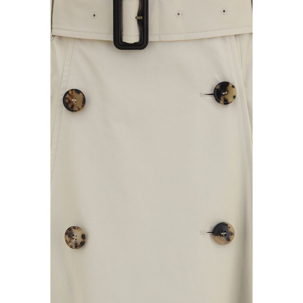 Burberry Beiger Baumwoll-Midirock-3