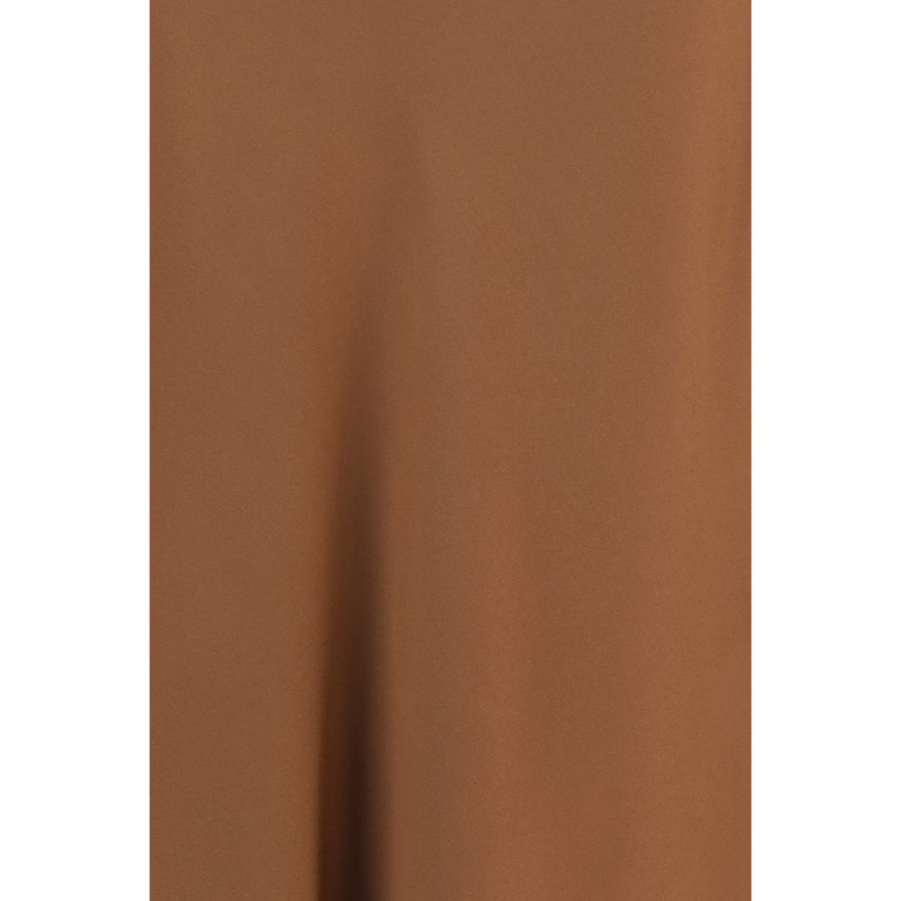 Brunello Cucinelli Brauner Midirock aus Acetat-3