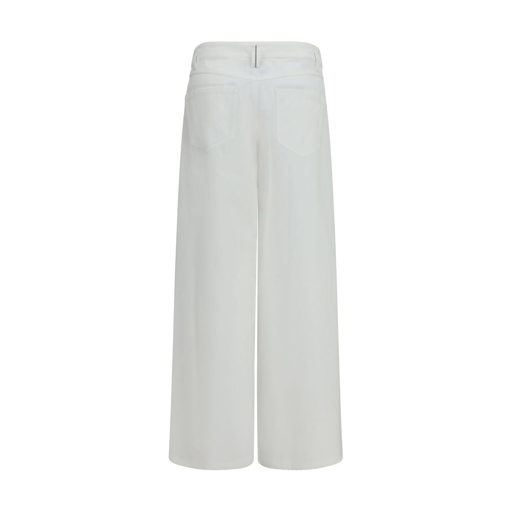 Brunello Cucinelli Weiße Baumwollhose im Casual-Look-2