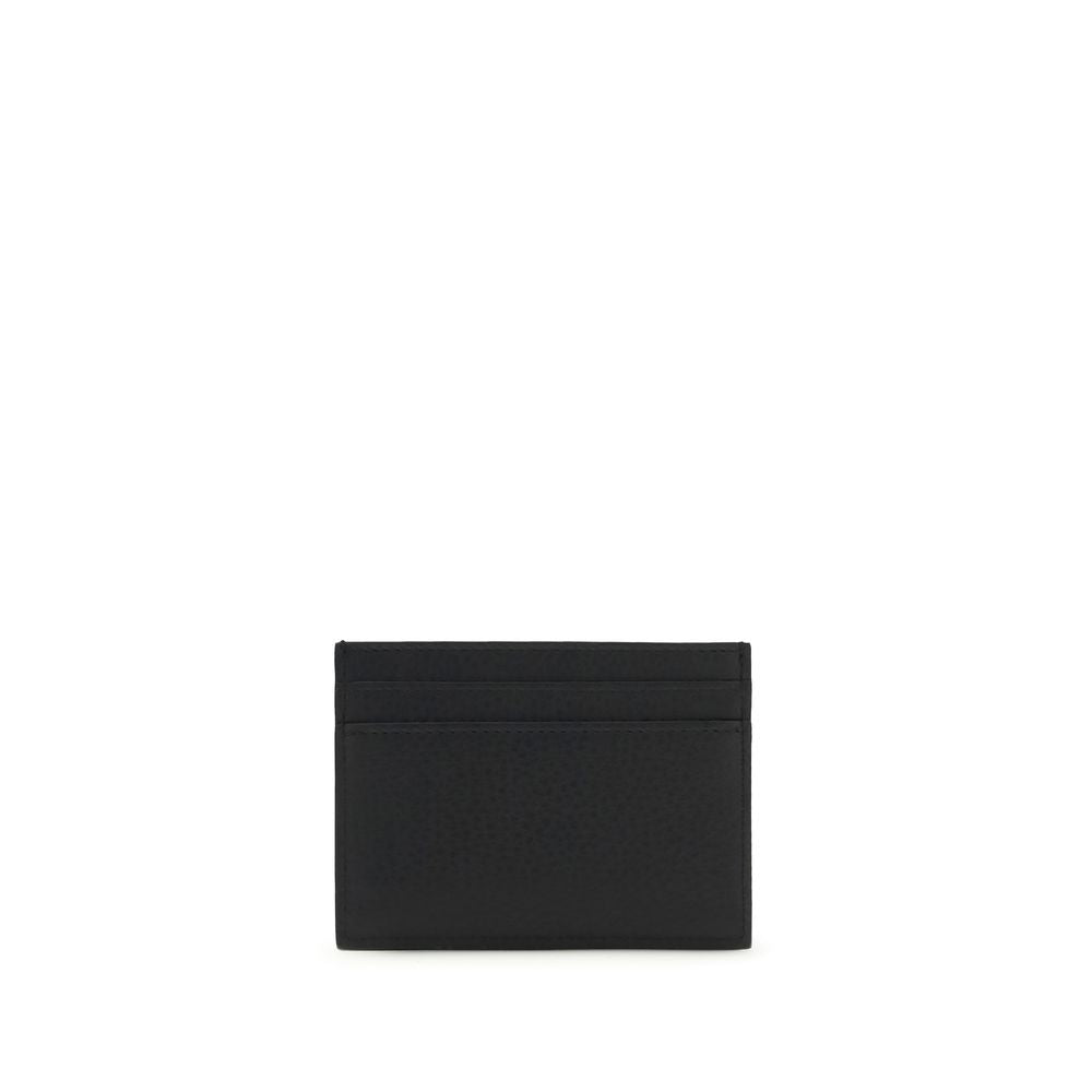 Saint Laurent Schwarzes Kalbsleder Bos Taurus Portemonnaie-2
