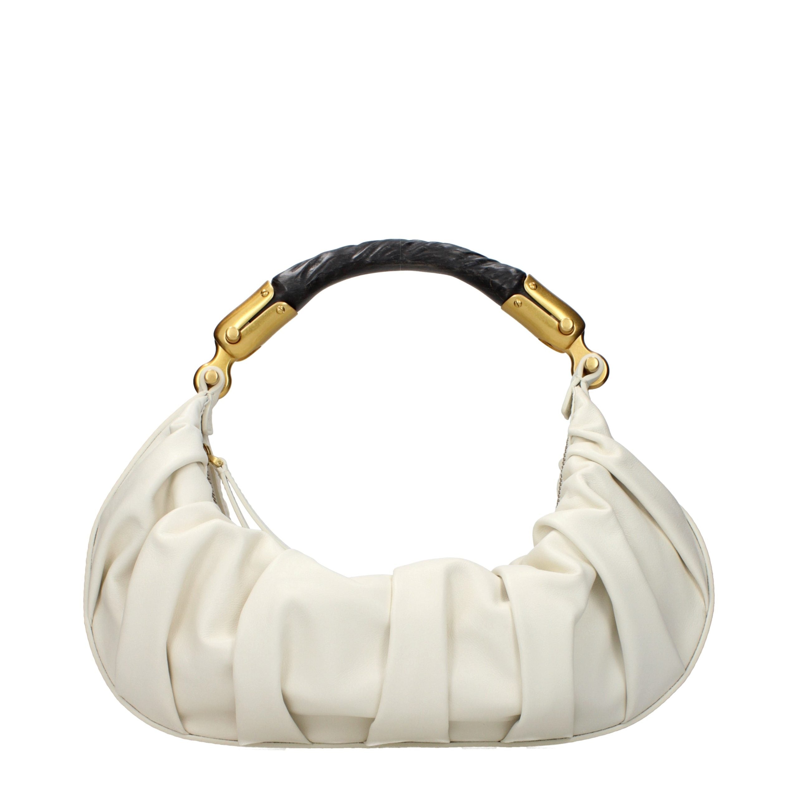 Balmain Beige Leder Handtasche-1