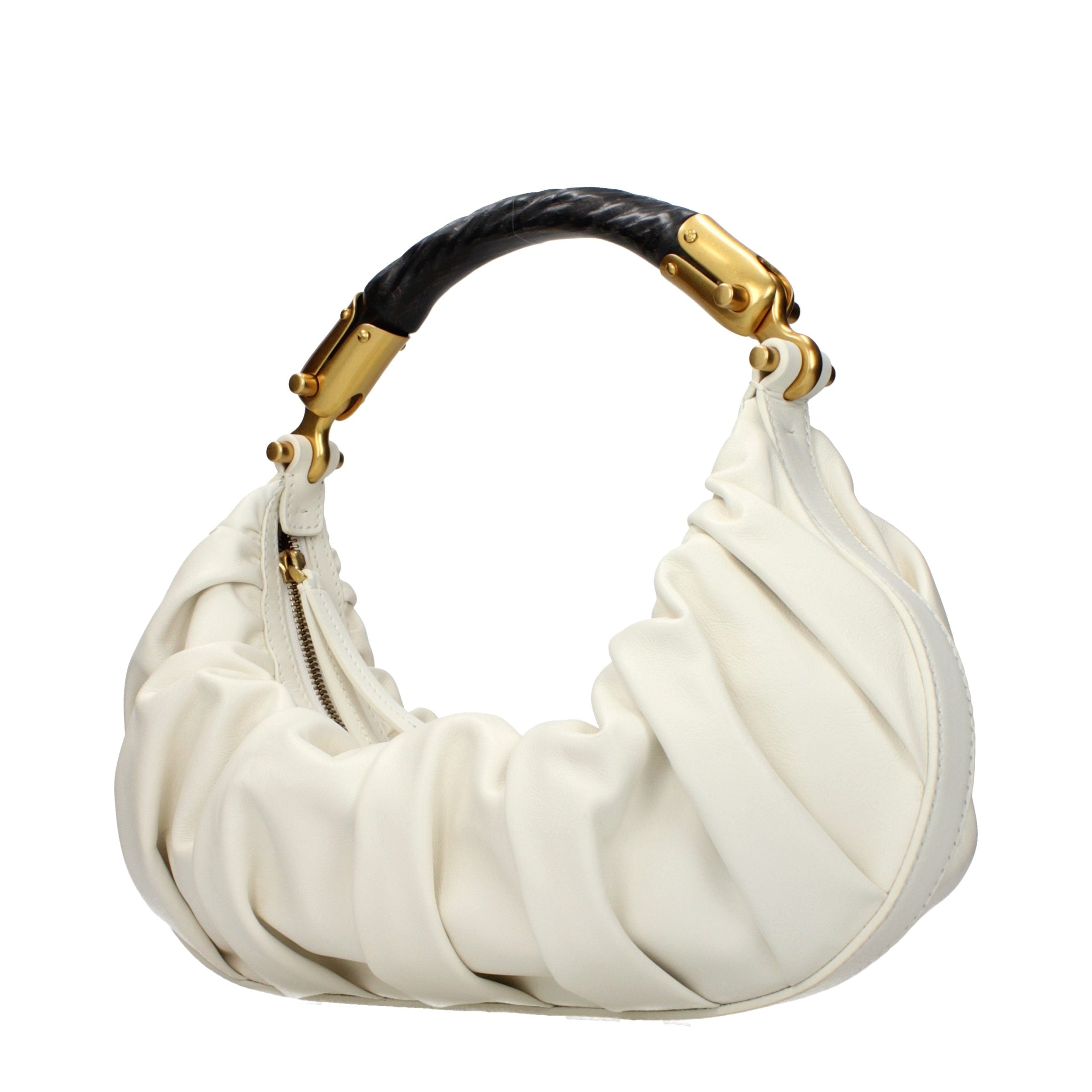 Balmain Beige Leder Handtasche-2