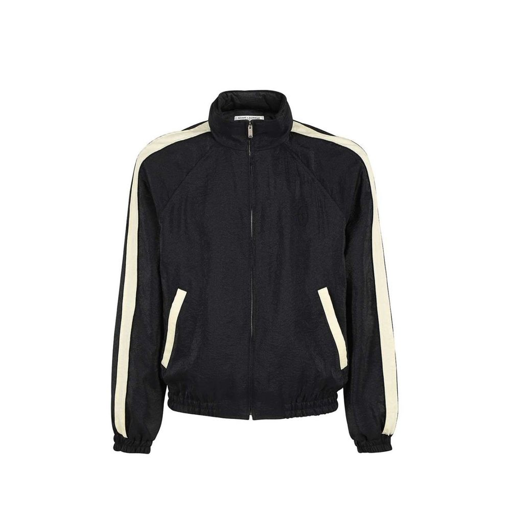 Saint Laurent Schwarzer Bomber aus Polyamid-1