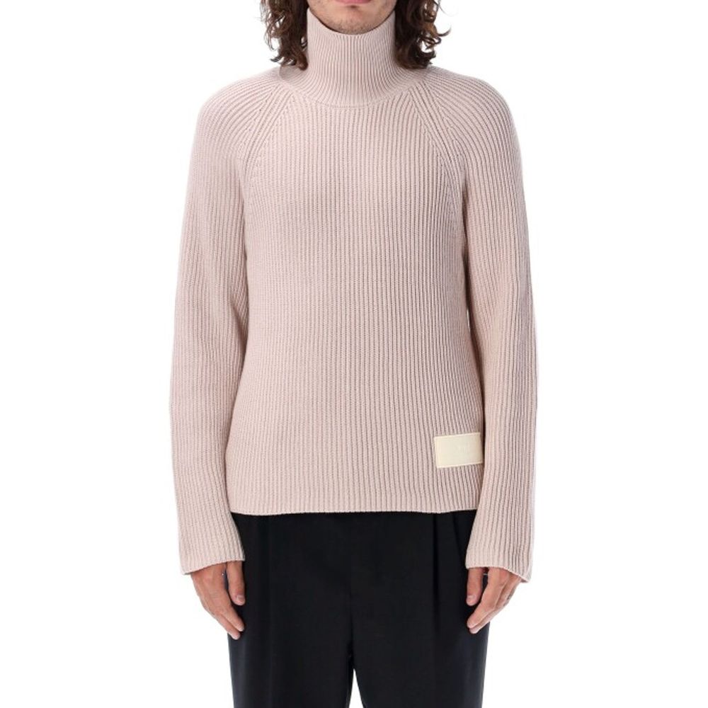 Ami Paris Mehrfarbiger Rollkragenpullover aus Baumwolle-2