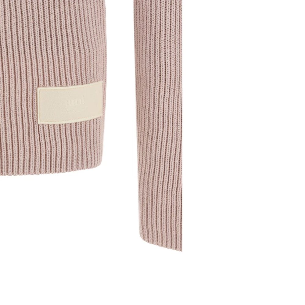 Ami Paris Mehrfarbiger Rollkragenpullover aus Baumwolle-4