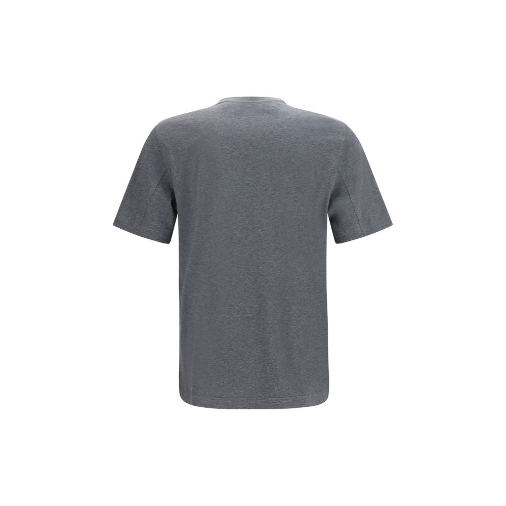 Brunello Cucinelli Graues Baumwoll-T-Shirt-2