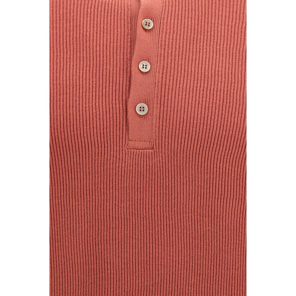 Brunello Cucinelli Mehrfarbiges Polohemd aus Baumwolle-3