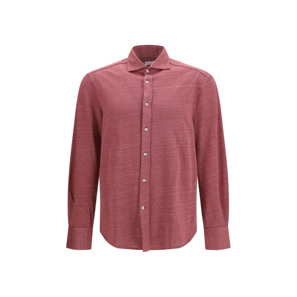 Brunello Cucinelli Mehrfarbiges Leinenhemd-1