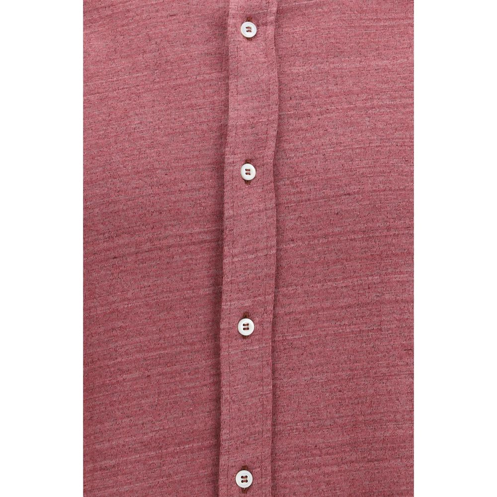 Brunello Cucinelli Mehrfarbiges Leinenhemd-3