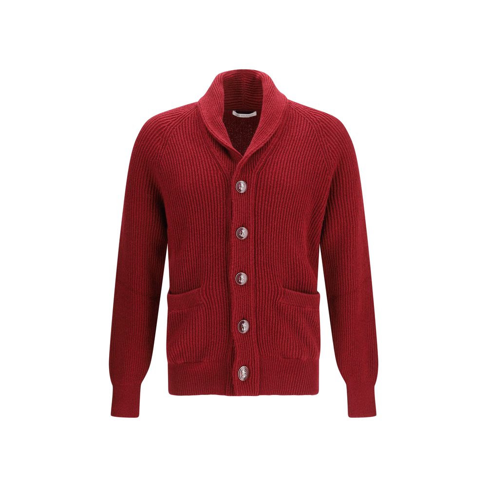 Brunello Cucinelli Mehrfarbige Baumwollstrickjacke-1