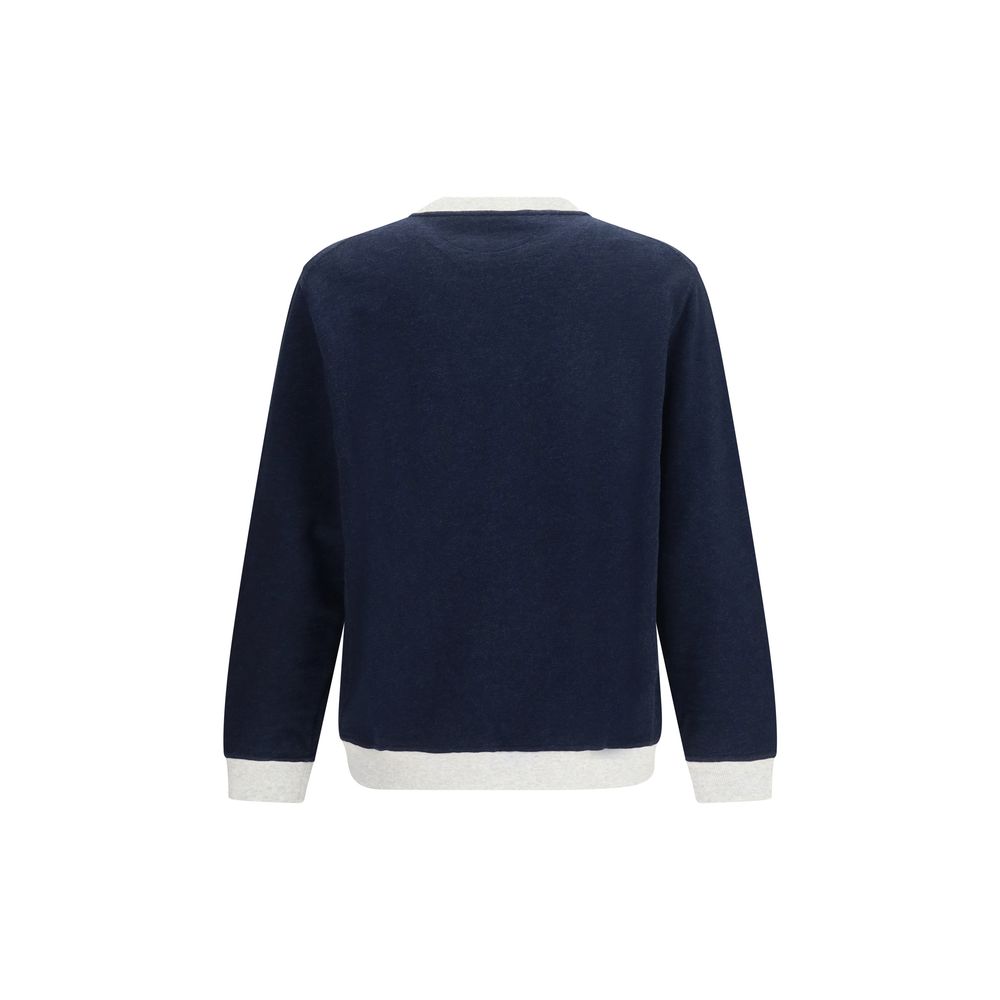 Brunello Cucinelli Blauer Baumwoll-Sweatshirt-2