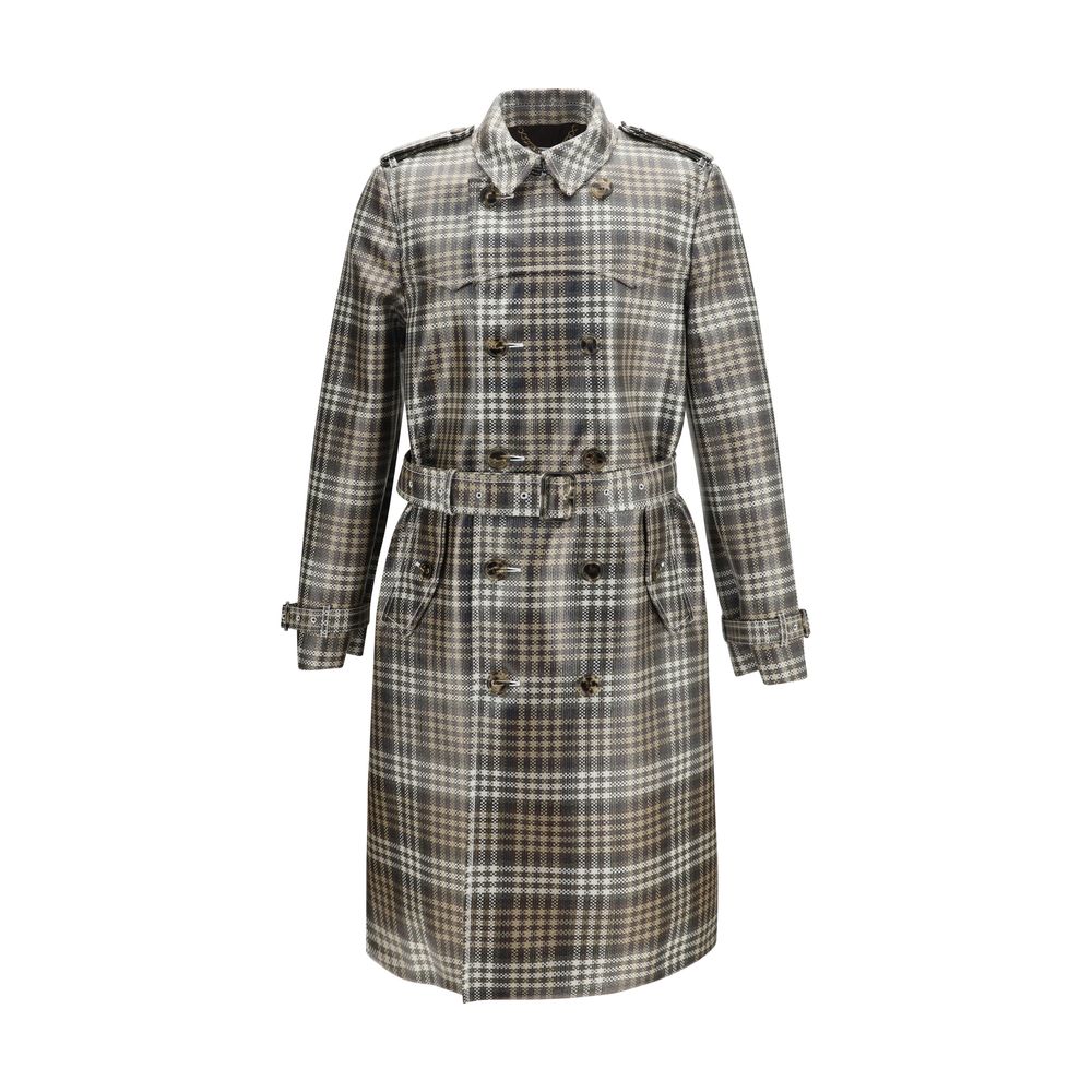 Burberry Brauner Trenchcoat aus Polyester