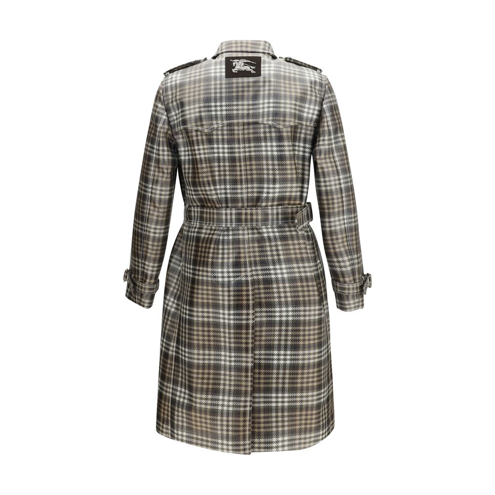 Burberry Brauner Trenchcoat aus Polyester-2