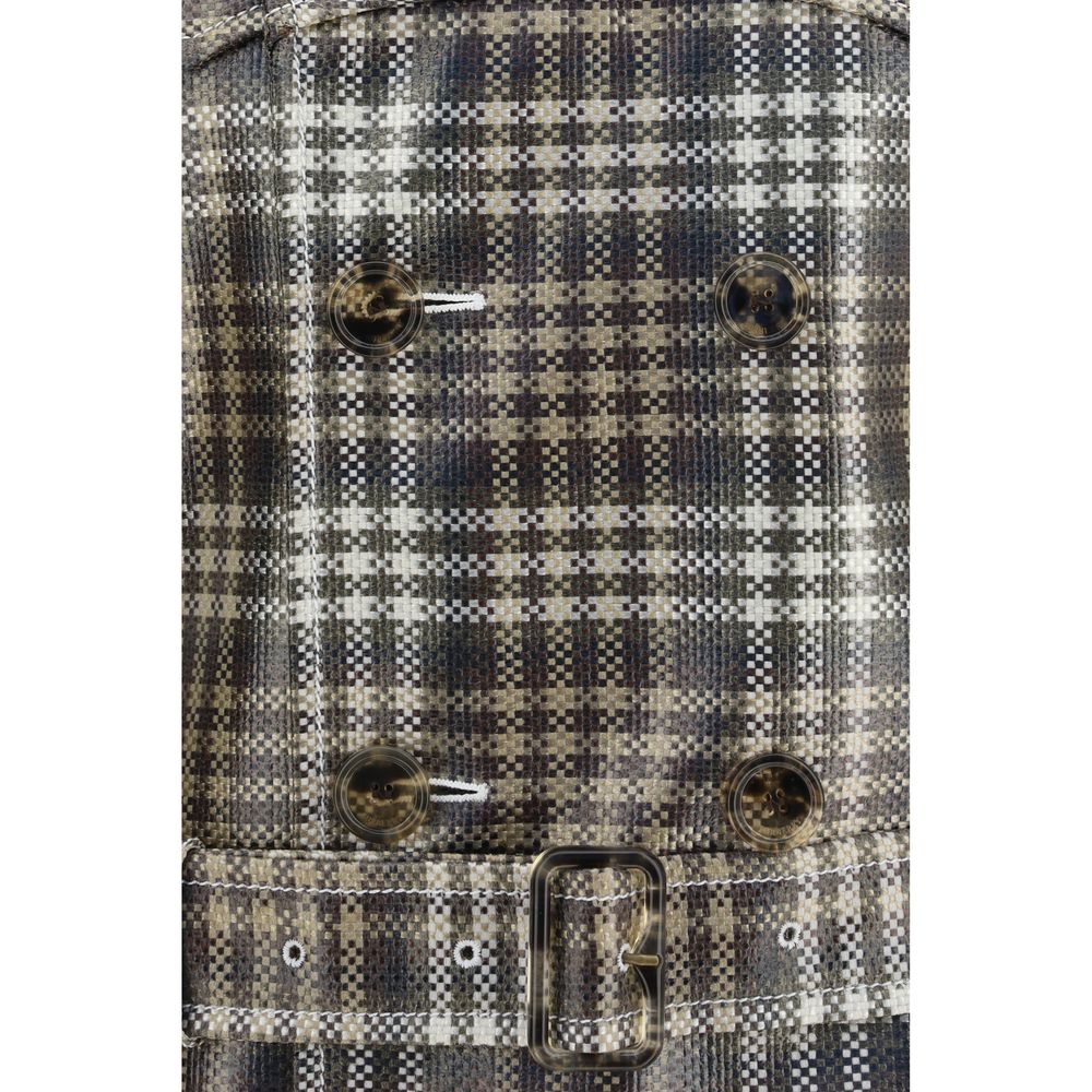 Burberry Brauner Trenchcoat aus Polyester-3