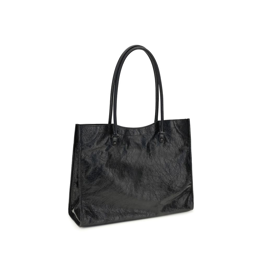 Balenciaga Schwarze Lammleder Schultertasche Ovis Aries Aries-3