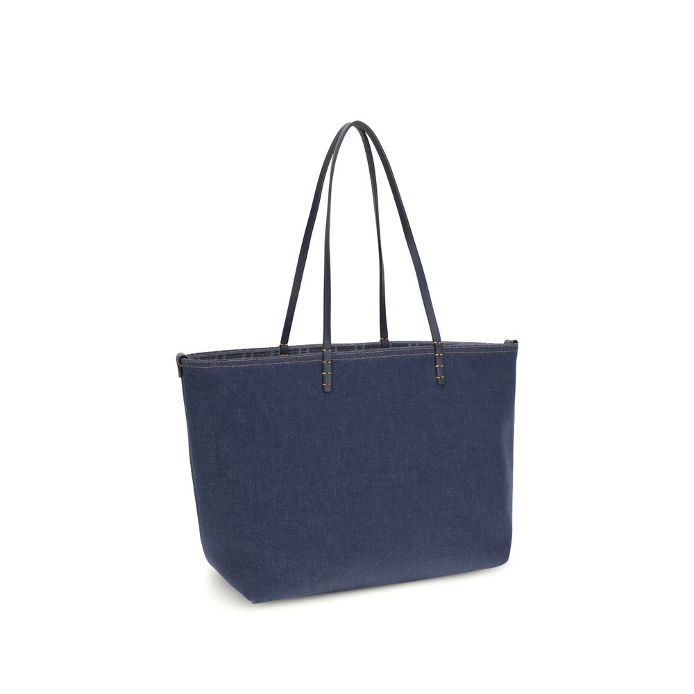 Fendi Blaue Baumwoll-Umhängetasche-2