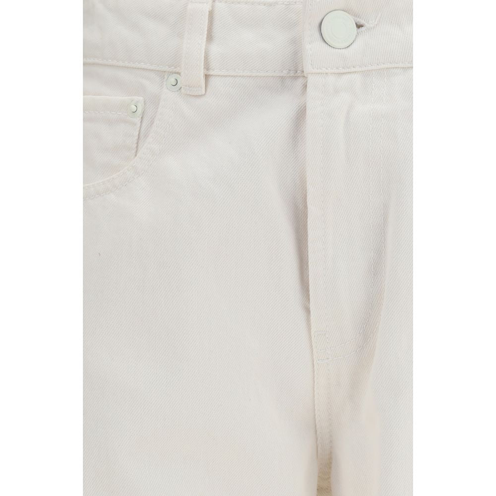 Ami Paris Weiße Baumwolljeans im geraden Schnitt-3
