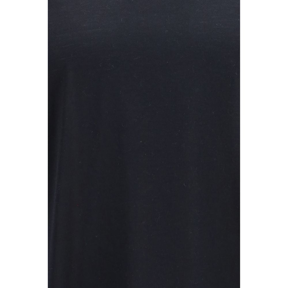Brunello Cucinelli Schwarzes Seiden-T-Shirt-3