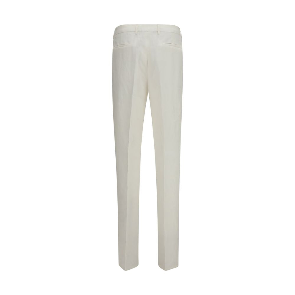 Brunello Cucinelli Weiße Leinen-Freizeithose-2