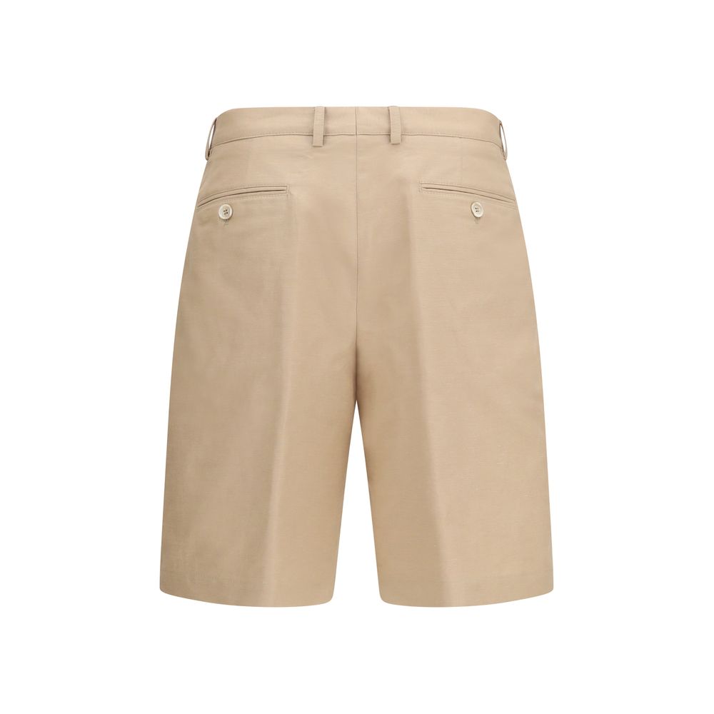Brunello Cucinelli Beige Cotton Bermuda Shorts-2