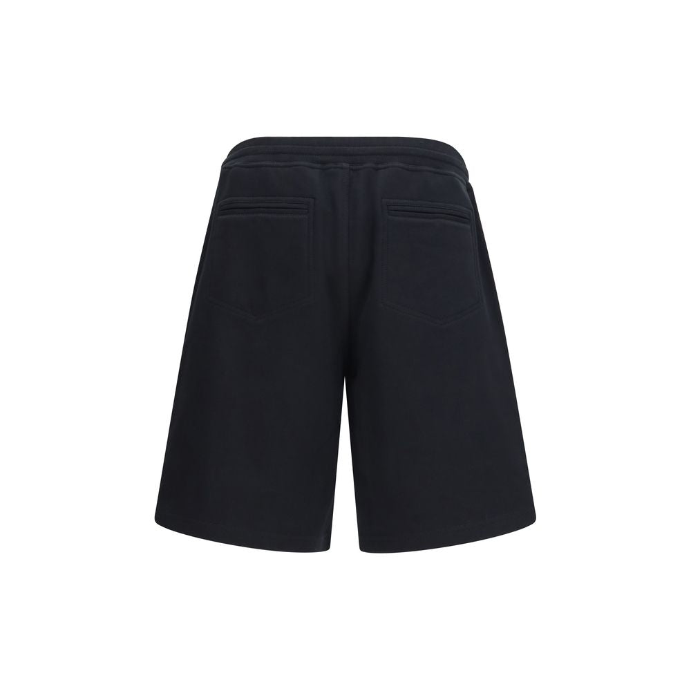 Brunello Cucinelli Schwarze Baumwoll-Bermudashorts-2