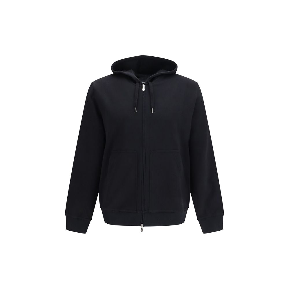 Brunello Cucinelli Schwarzer Baumwoll-Sweatshirt-1