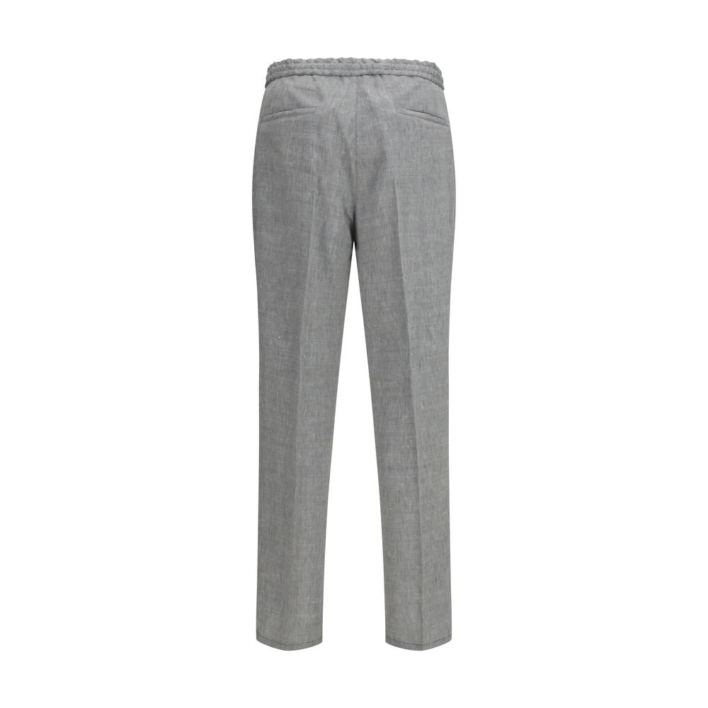 Brunello Cucinelli Braune Leinenhose-2