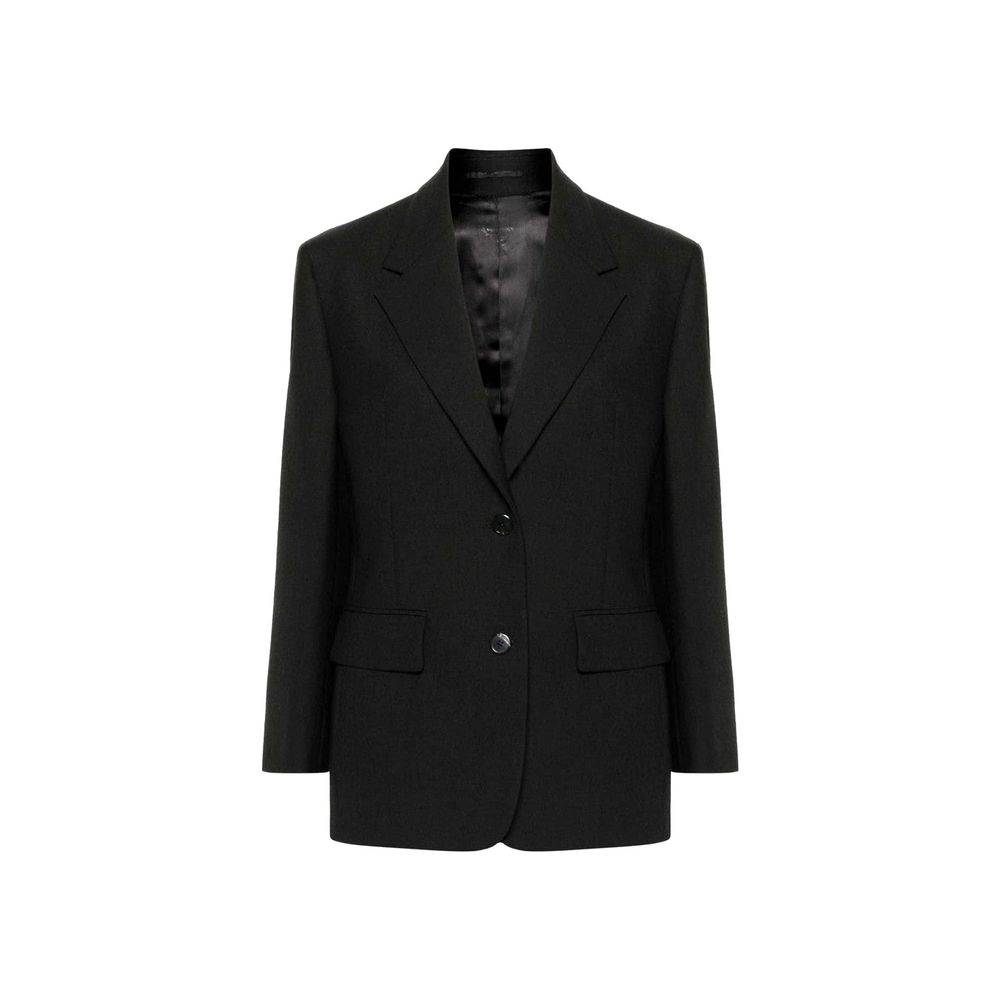 Prada Schwarzer Blazer aus reiner Schurwolle-1