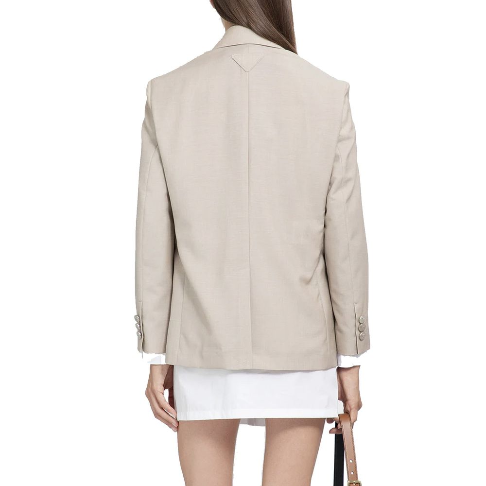 Prada Beige Mohair Blazer-3